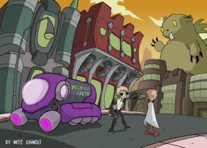 invader_zim___one_punch_man_crossover_by_thegraffitisoul-d9wq3sn