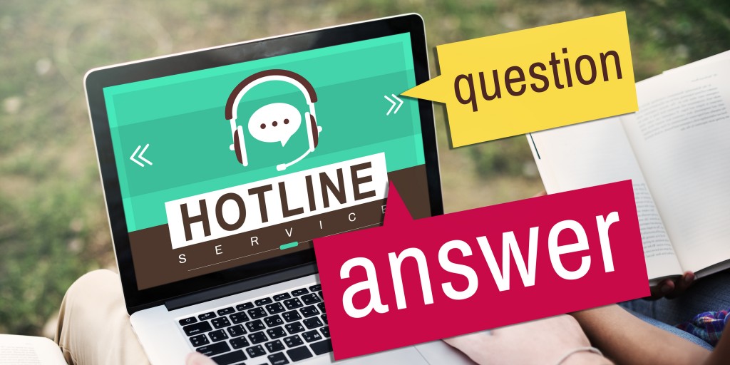Hotline Answer Question Customer Service Concept